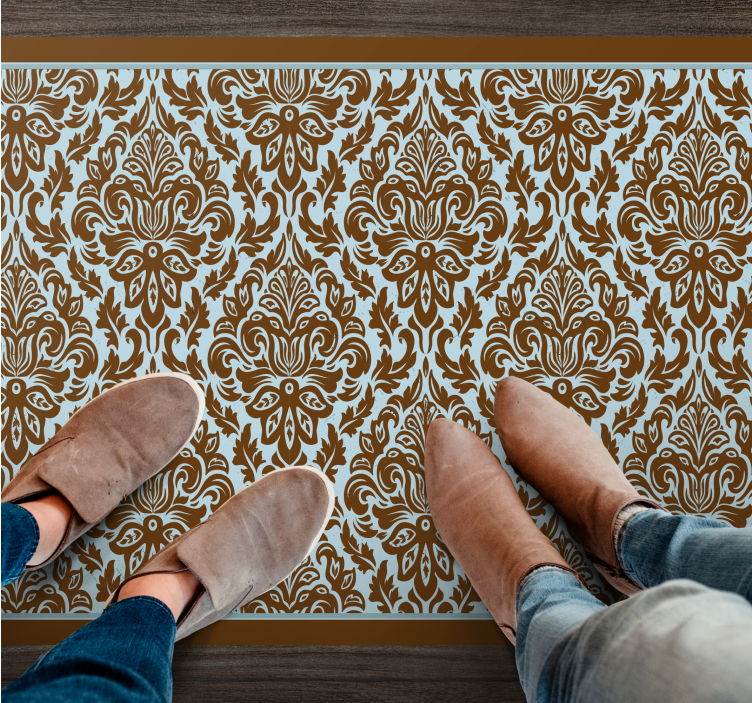 Elegant floral arrangement vintage vinyl carpet - TenStickers