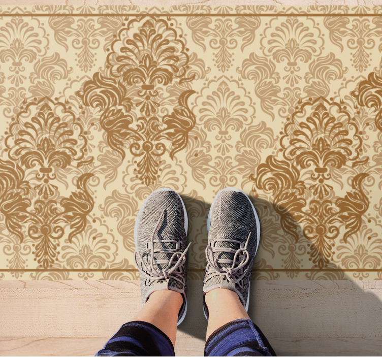 Elegant Floral Patterns vintage vinyl carpet - TenStickers