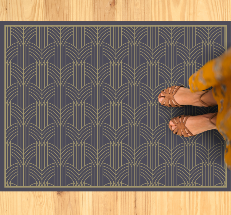 Elegant Geometric Pattern geometric vinyl carpet - TenStickers