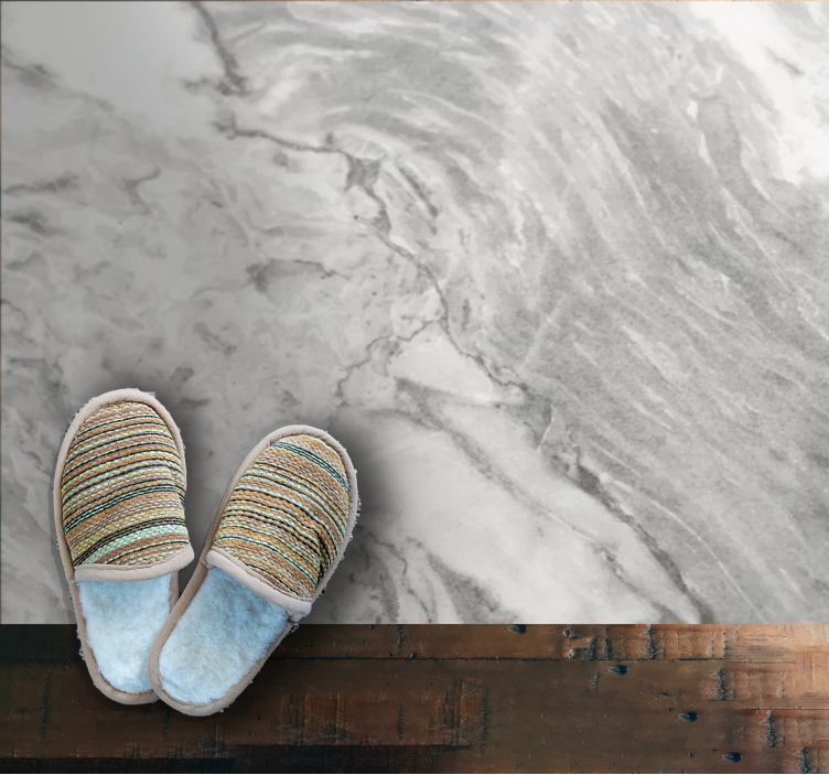Elegant grey veins marble vinyl carpet - TenStickers
