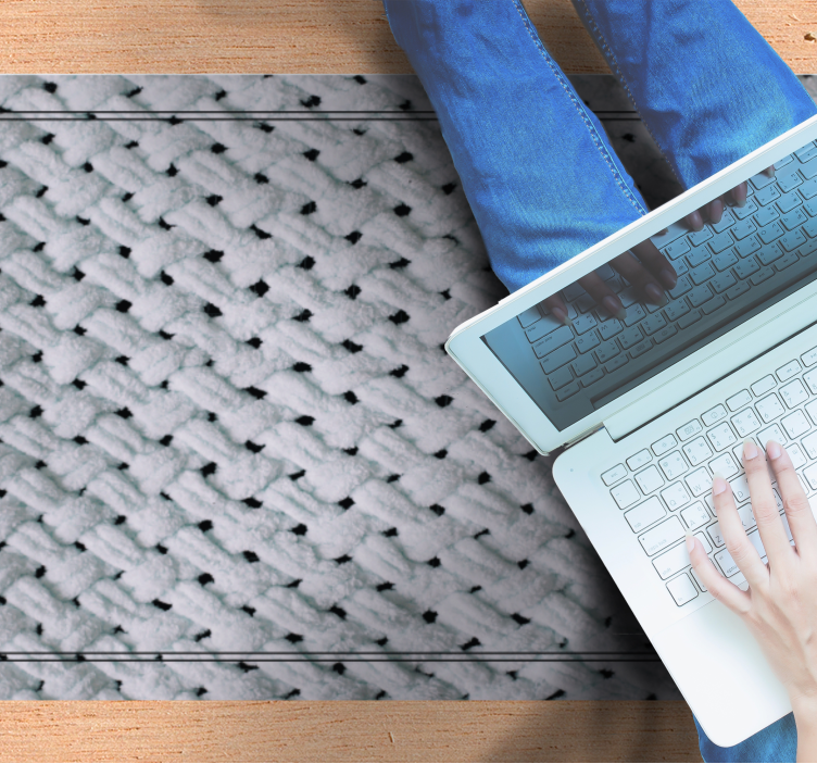 Elegant Knit Pattern texture vinyl carpet - TenStickers