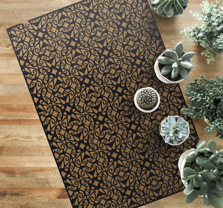 Elegant Swirl Patterns texture vinyl carpet - TenStickers