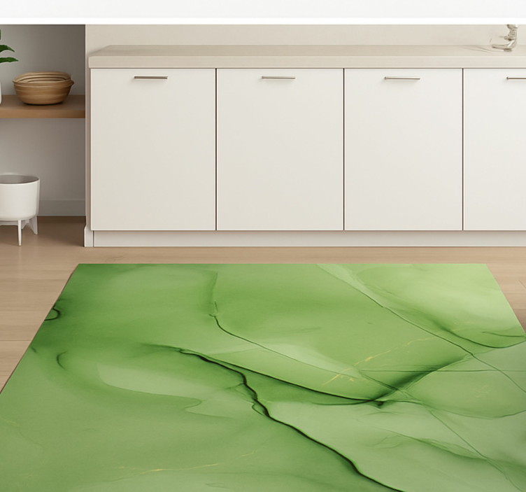 Emerald effect motif marble vinyl carpet - TenStickers