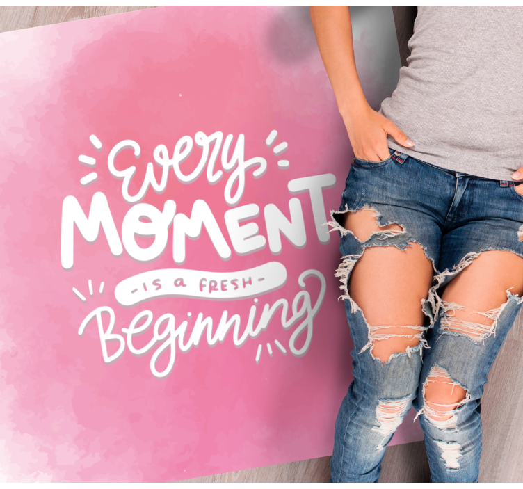 Every Moment Fresh custom vinyl carpet - TenStickers