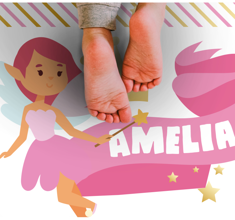 Custom fairy princess kids vinyl carpet - TenStickers