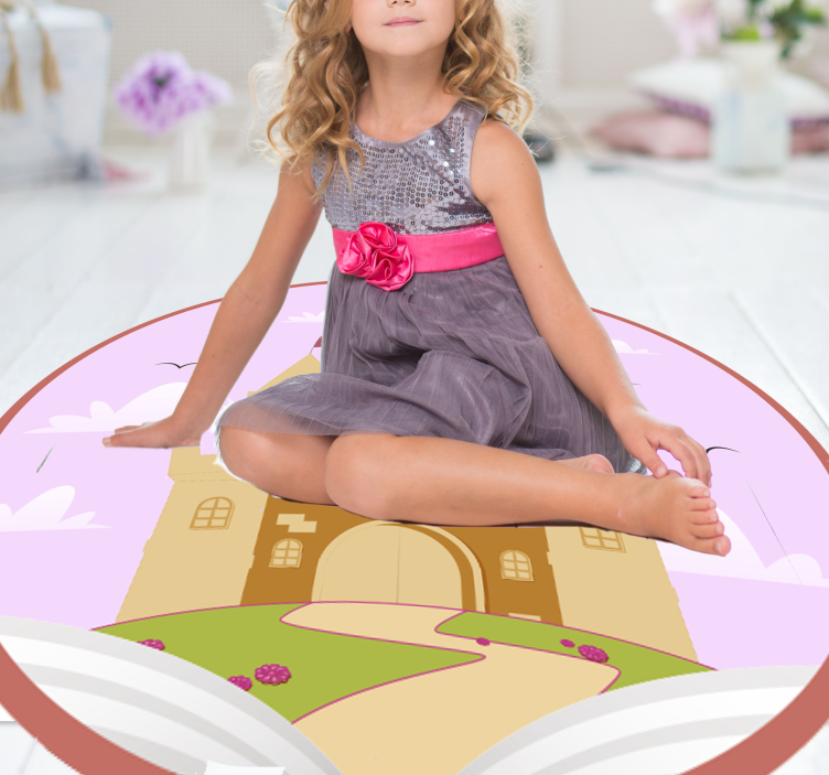 Fairytale Castle kids vinyl carpet - TenStickers