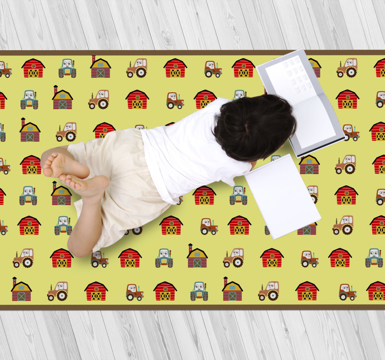 Farmyard Fun kids vinyl carpet - TenStickers