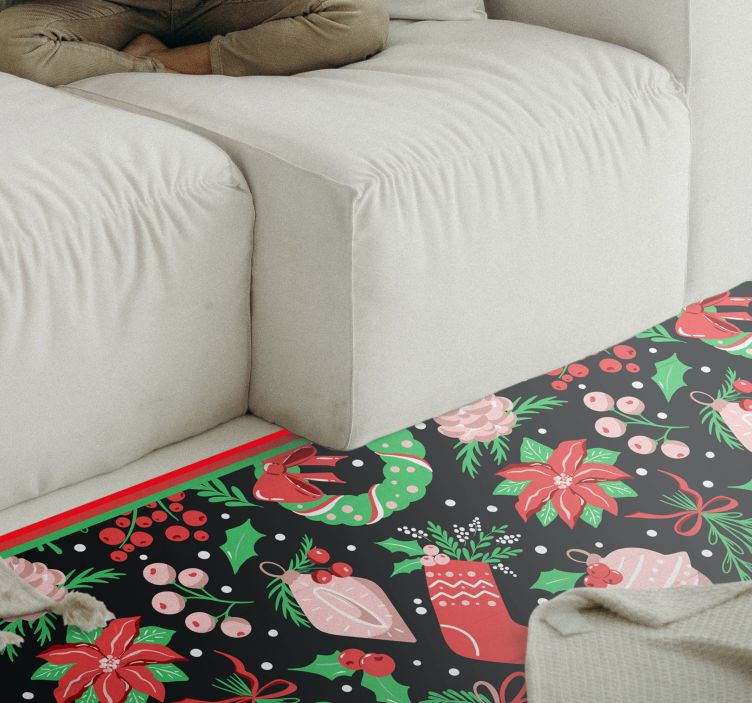 Festive Seasonal Motifs Christmas vinyl carpet - TenStickers