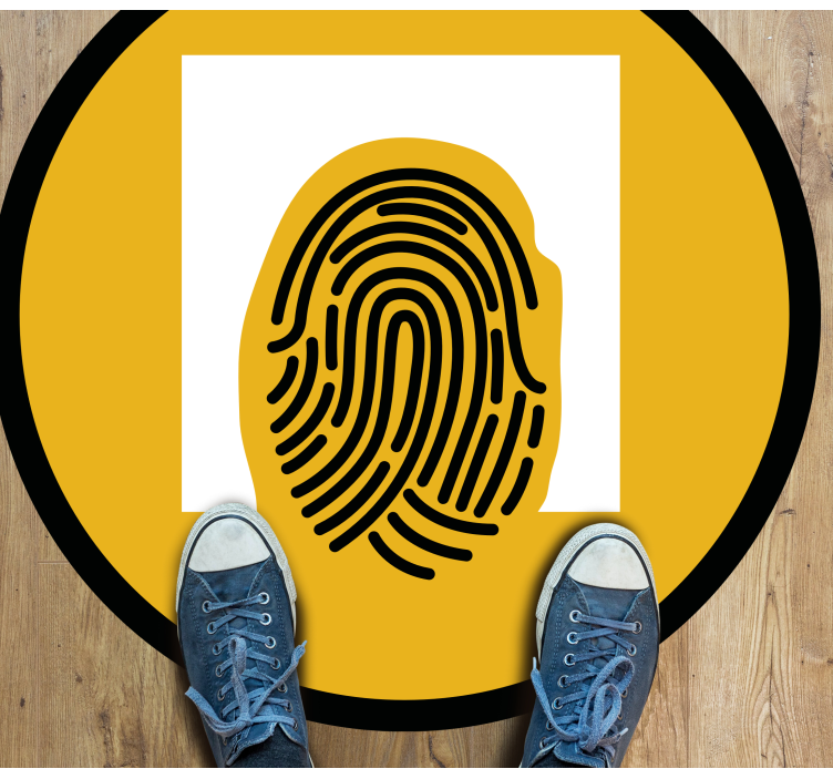 Fingerprint Pattern mosaic vinyl carpet - TenStickers
