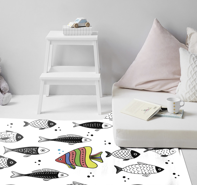 Fish Pattern animal vinyl carpet - TenStickers