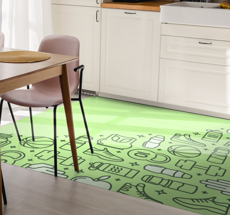 Fitness Paraphernalia kids vinyl carpet - TenStickers