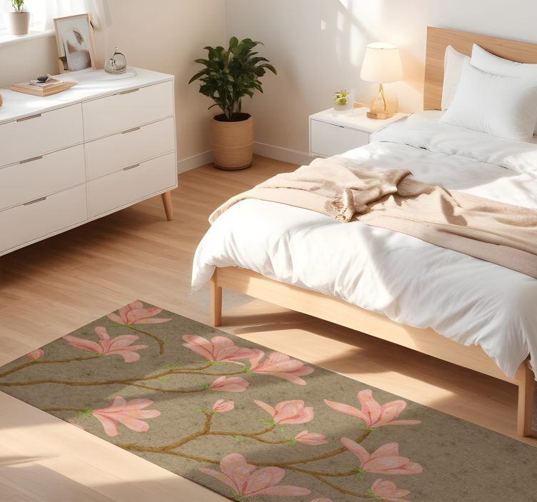 Floral Blossom Display floral vinyl carpet - TenStickers
