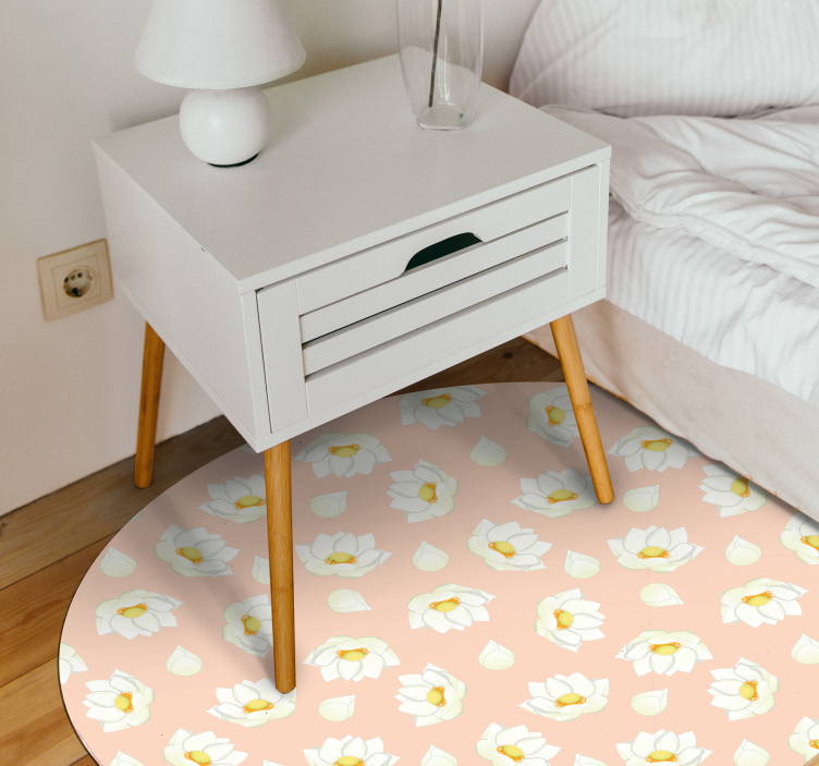 Flower Bloom floral vinyl carpet - TenStickers