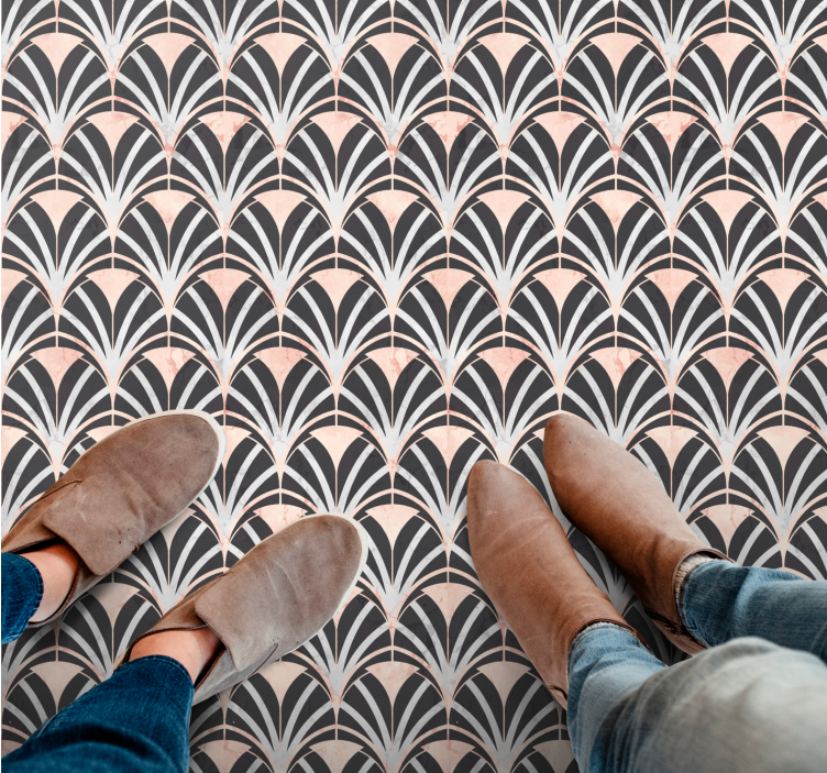 Flowing Leaf Pattern texture vinyl carpet - TenStickers