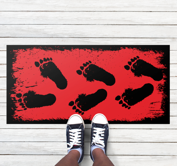 Footprint Contrast animal vinyl carpet - TenStickers