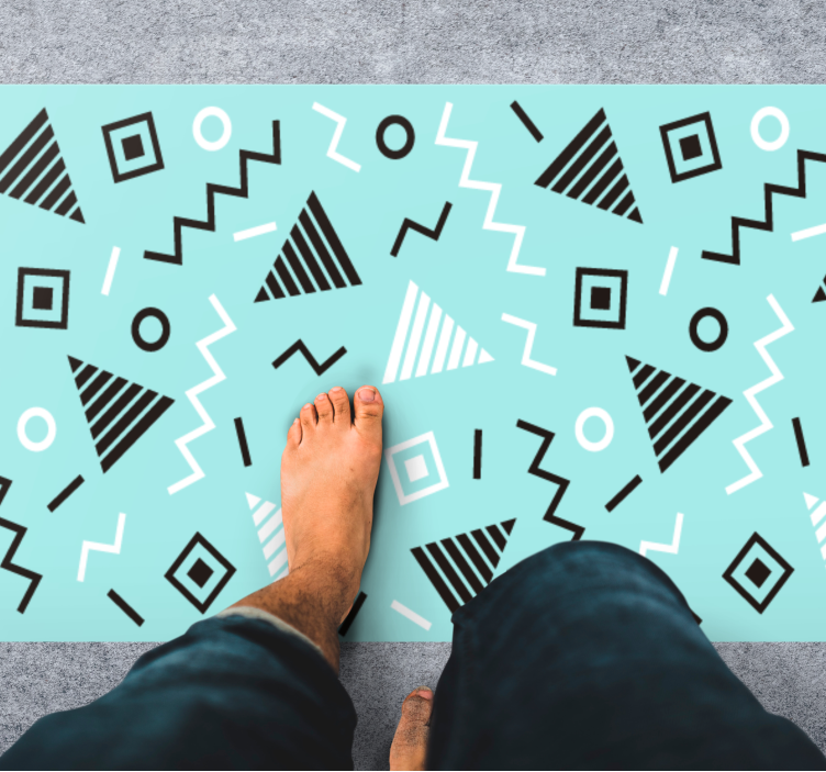 Forms Arrangement geometric vinyl carpet - TenStickers