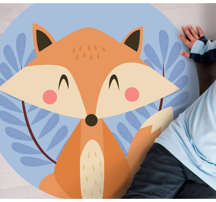 Fox illustration kids vinyl carpet - TenStickers