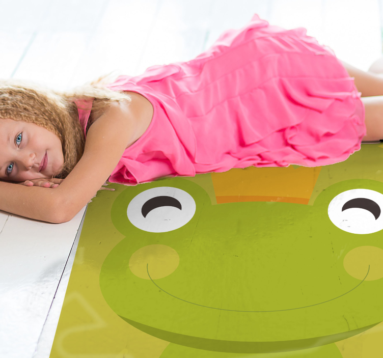 Frog Prince Cartoon kids vinyl carpet - TenStickers