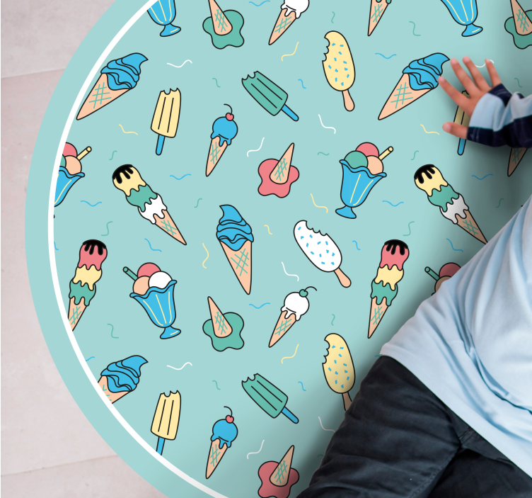 Frozen Treat Joy kids vinyl carpet - TenStickers