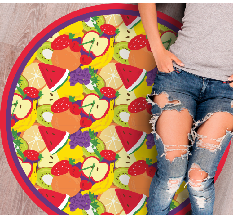 Fruit medley pattern kitchen vinyl carpet - TenStickers