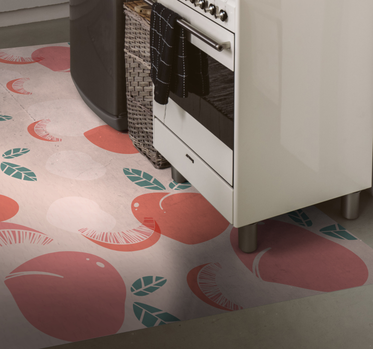 Fruity Patterns floral vinyl carpet - TenStickers