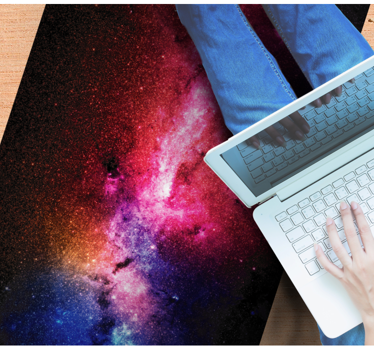 Galactic Color Burst star vinyl carpet - TenStickers