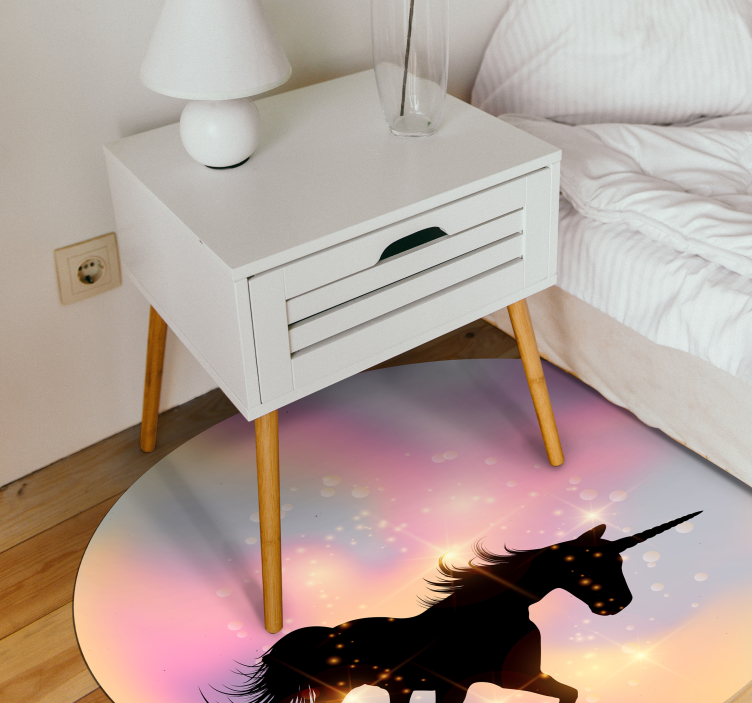 Galactic Unicorn animal vinyl carpet - TenStickers