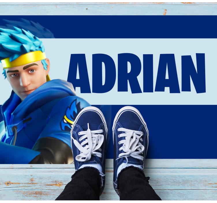 GAMING CHARACTER PERSONALIZATION custom vinyl carpet - TenStickers