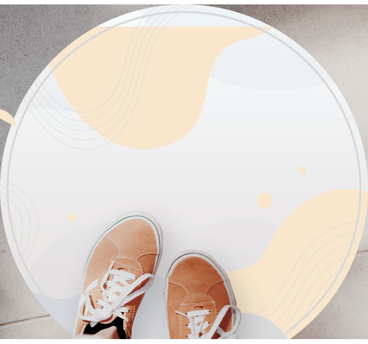 Gentle Wave Motifs minimalist vinyl carpet - TenStickers