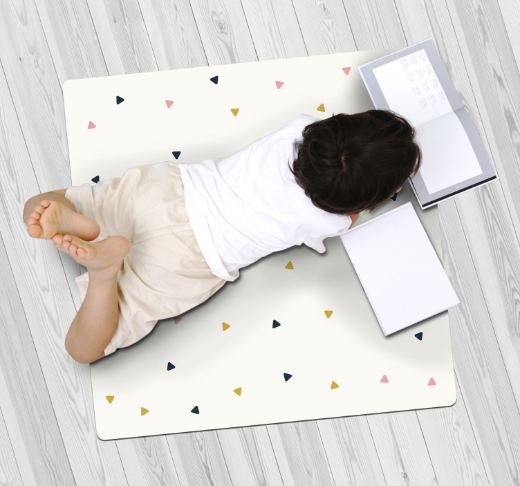 Geometric Confetti kids vinyl carpet - TenStickers