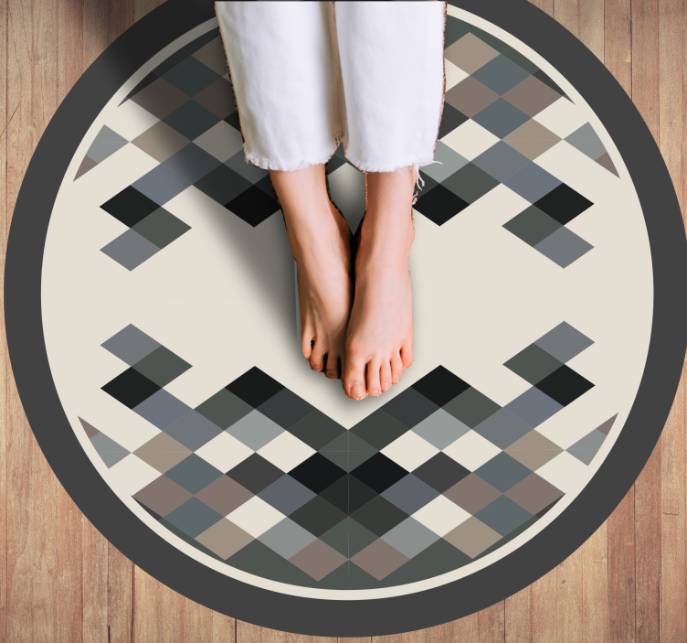 Geometric Elements striped vinyl carpet - TenStickers