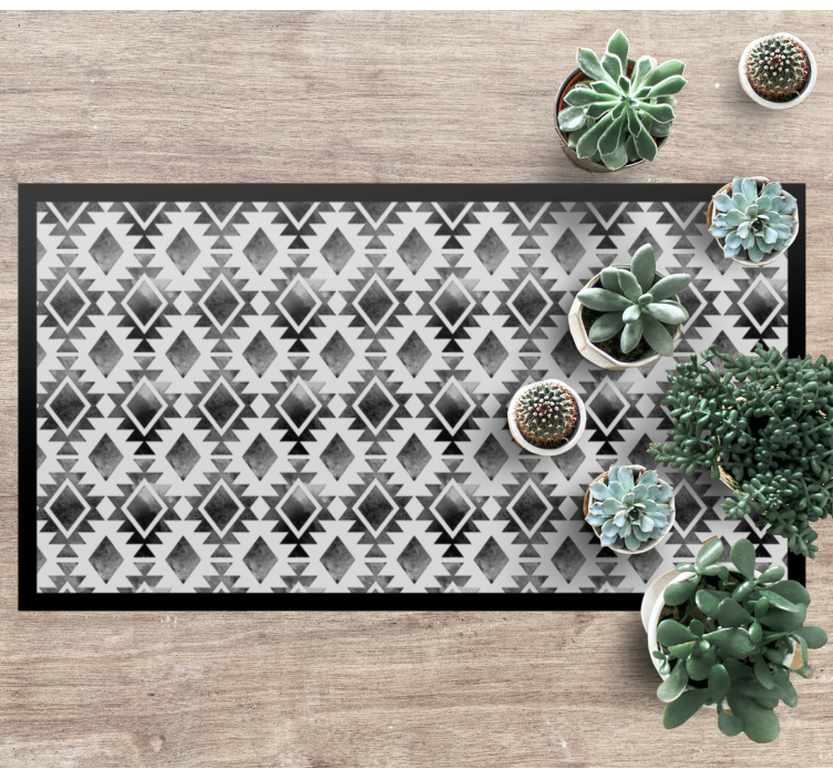 Geometric Pattern Style modern vinyl carpet - TenStickers