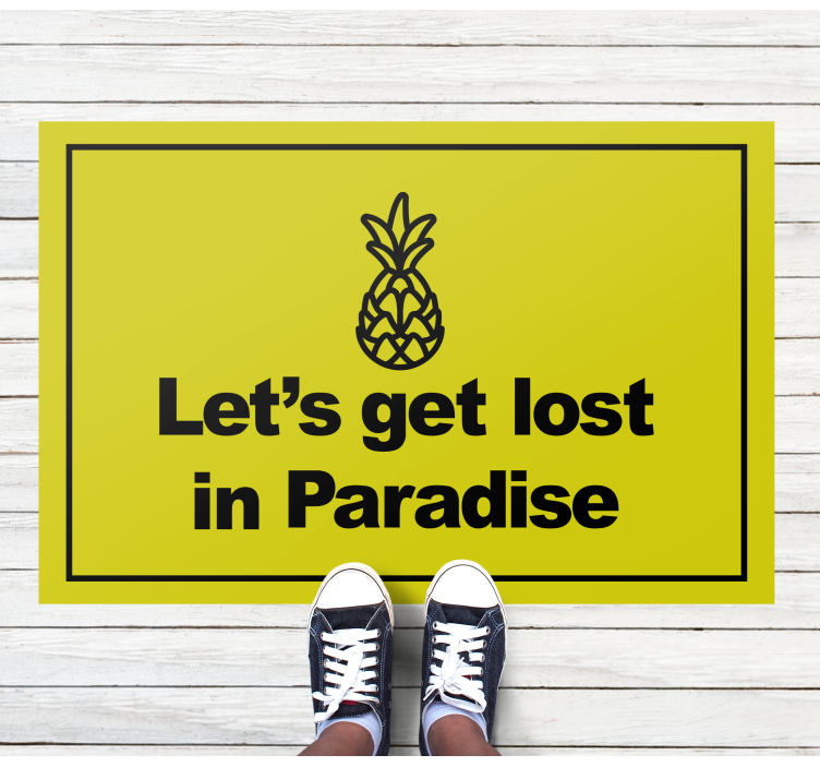 Get Lost Paradise custom vinyl carpet - TenStickers