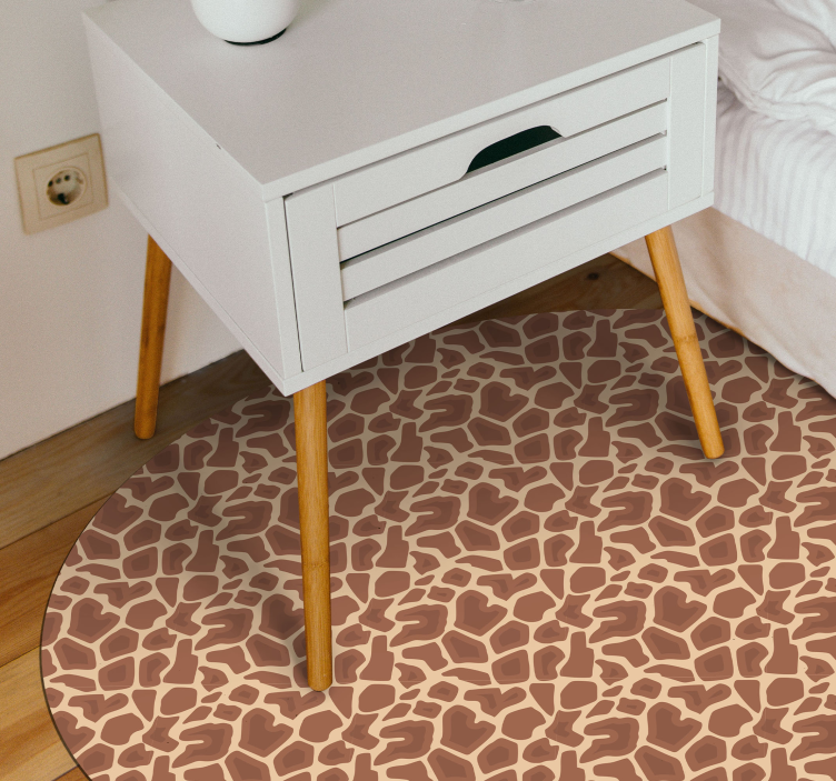 Giraffe Pattern animal print vinyl carpet - TenStickers