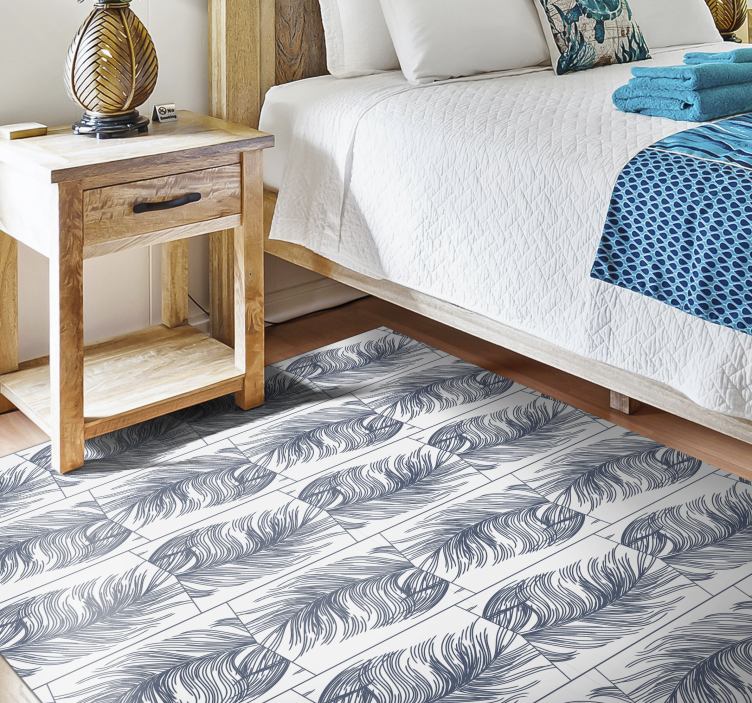 Graceful leaves nature vinyl carpet - TenStickers