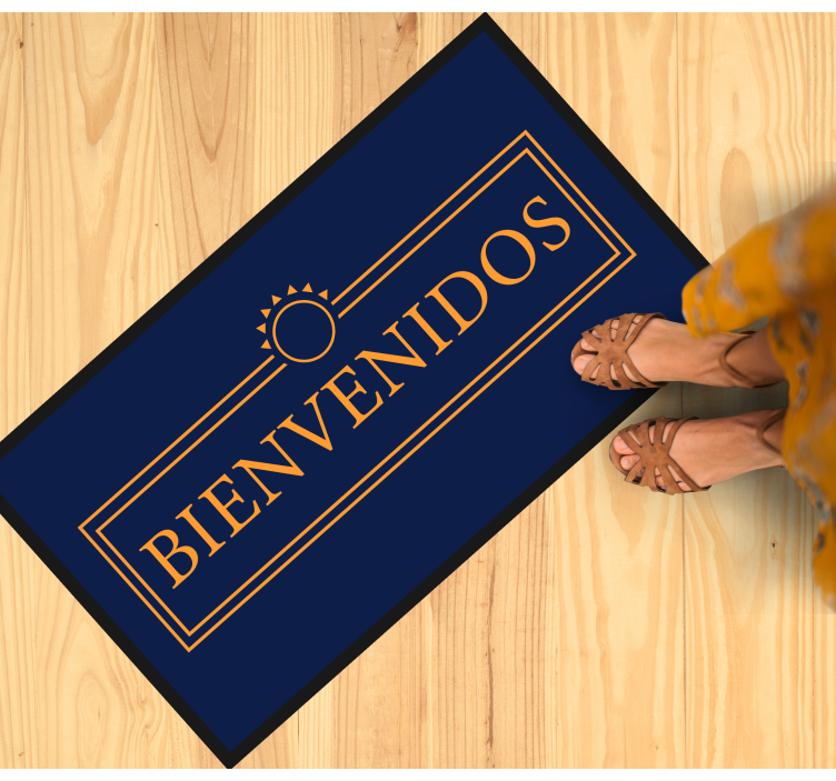 GREETING MESSAGE modern vinyl carpet - TenStickers