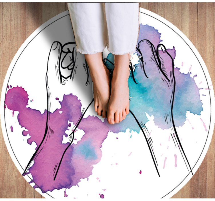 Hands Intertwined teen vinyl carpet - TenStickers