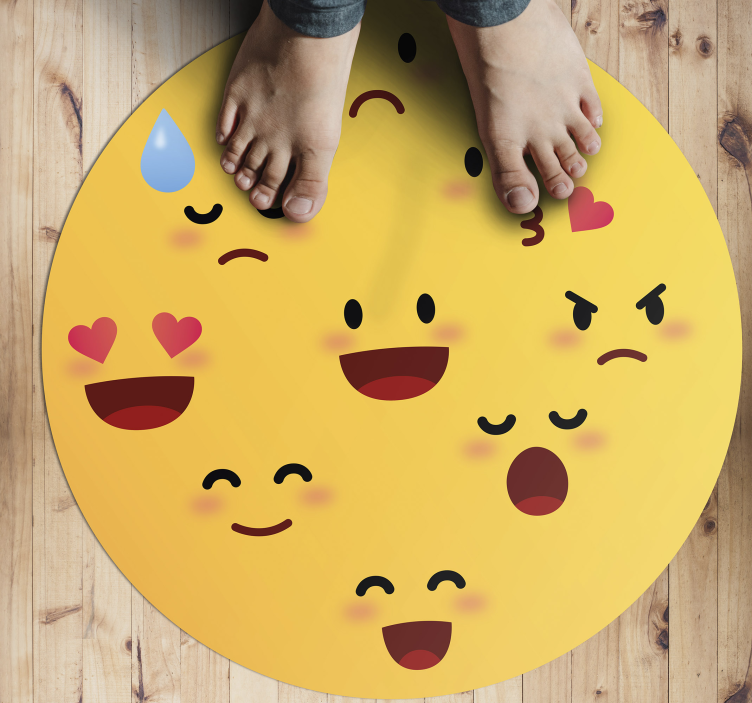 Emojis collage teen vinyl carpet - TenStickers