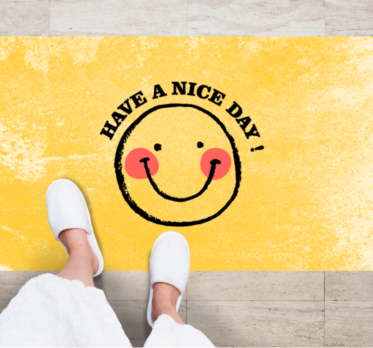 Have a nice day! custom vinyl carpet - TenStickers