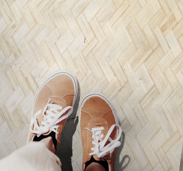 Herringbone Parquet texture vinyl carpet - TenStickers