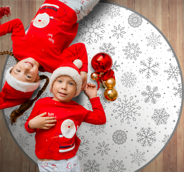 Holiday Snowflakes Christmas vinyl carpet - TenStickers