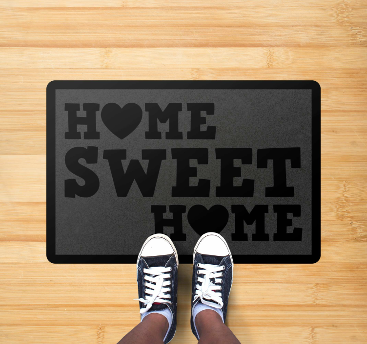 Home Sweet Home custom vinyl carpet - TenStickers