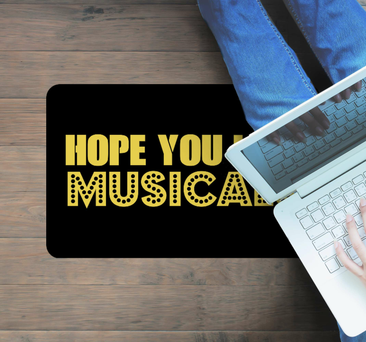Hope Like Musicals custom vinyl carpet - TenStickers