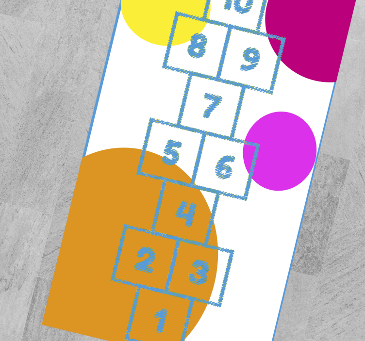 Hopscotch Graphic game vinyl carpet - TenStickers