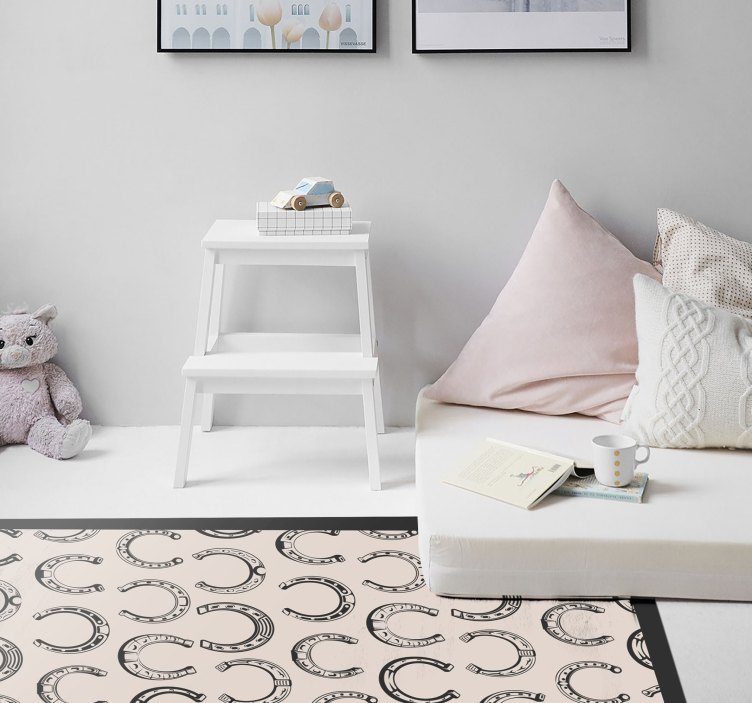 Horseshoe Pattern mosaic vinyl carpet - TenStickers