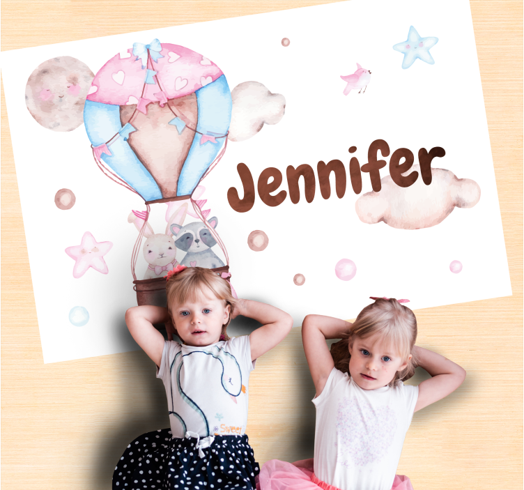 Hot Air Ballooning custom vinyl carpet - TenStickers