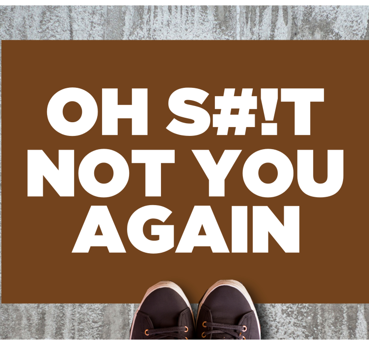 Oh not you again entrance hall vinyl carpet - TenStickers