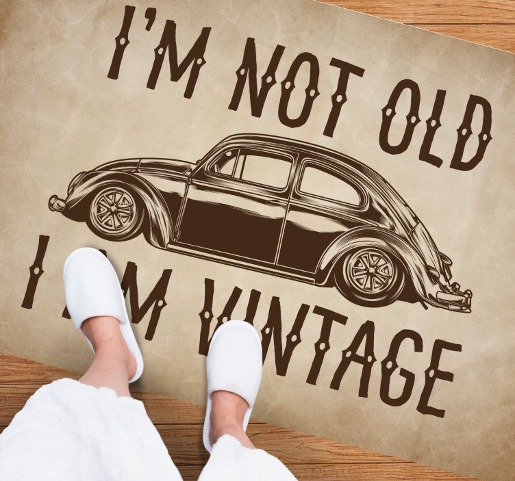 I'm not old vintage vinyl carpet - TenStickers