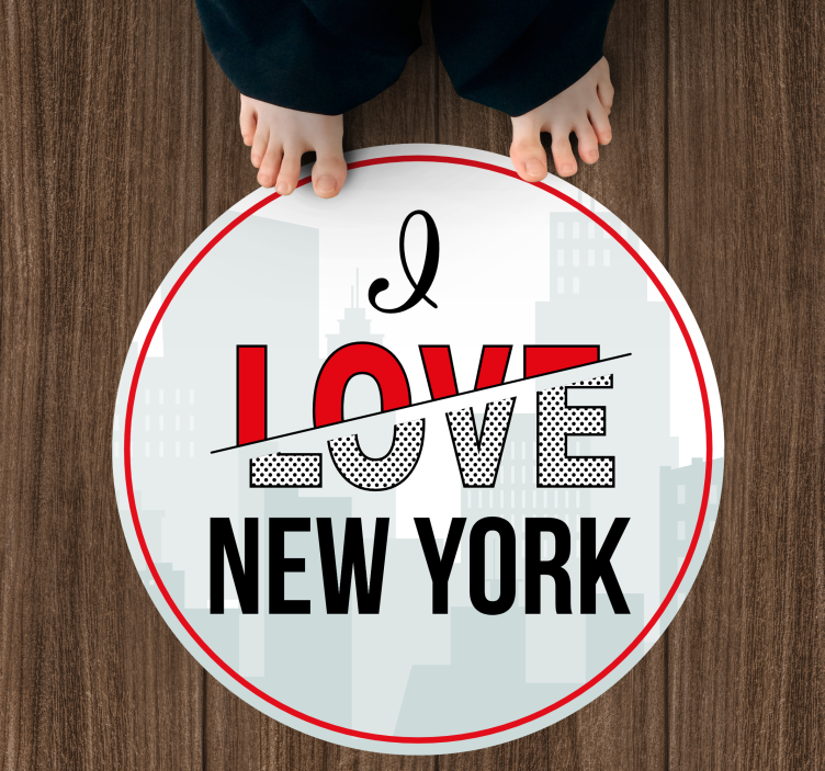 I LOVE NEW YORK custom vinyl carpet - TenStickers