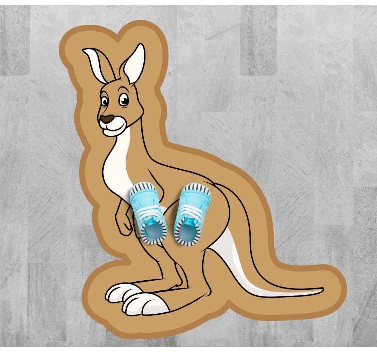 Kangaroo Character nursery vinyl carpet - TenStickers